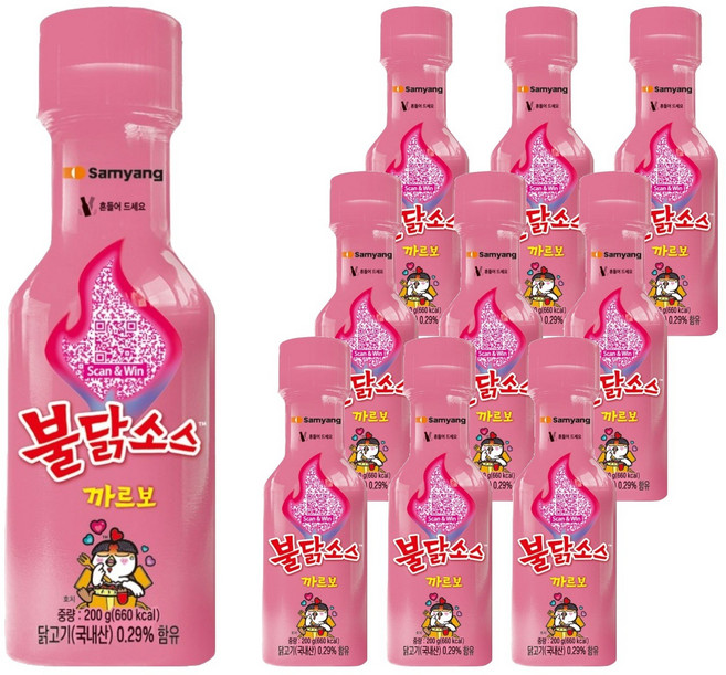 삼양 까르보불닭소스 200g, 10개