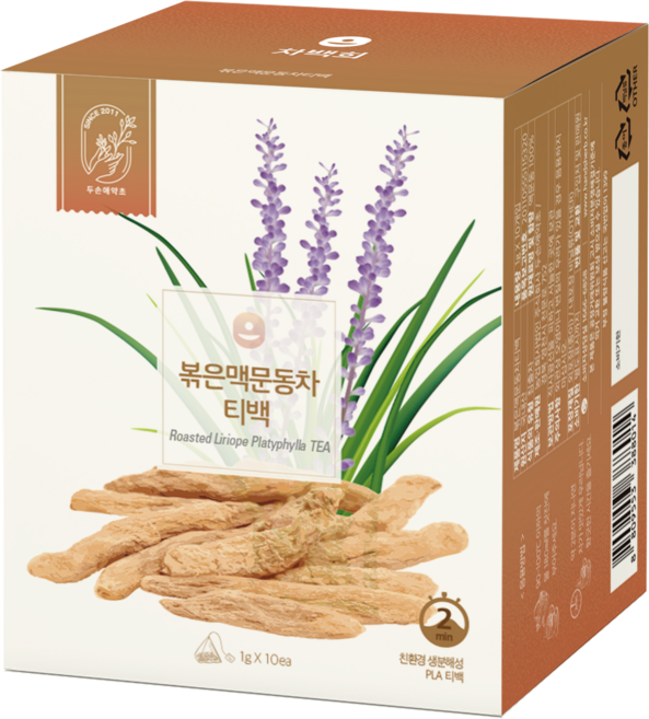 [5개 선택시 1개 더] 볶은맥문동차 티백, 1박스, 10개입, 1g