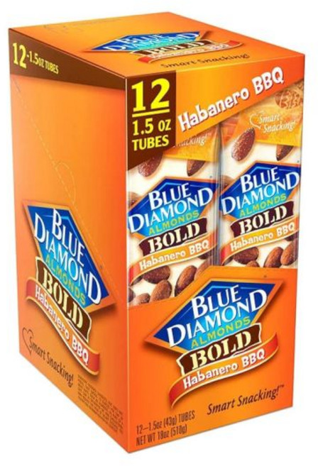 블루 다이아몬드 아몬드 볼드 하바네로 BBQ 1.5온스 (24팩) 124305, 하바네로 바베큐_1.5온스/(24개들이 팩)