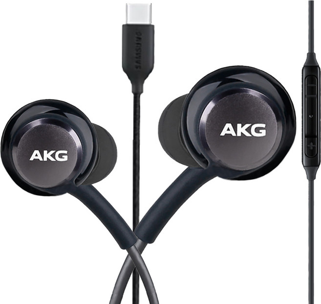 삼성 정품 C타입 AKG 갤럭시 S24 S23 S22 S21 S20 Z시리즈, 블랙, 1개