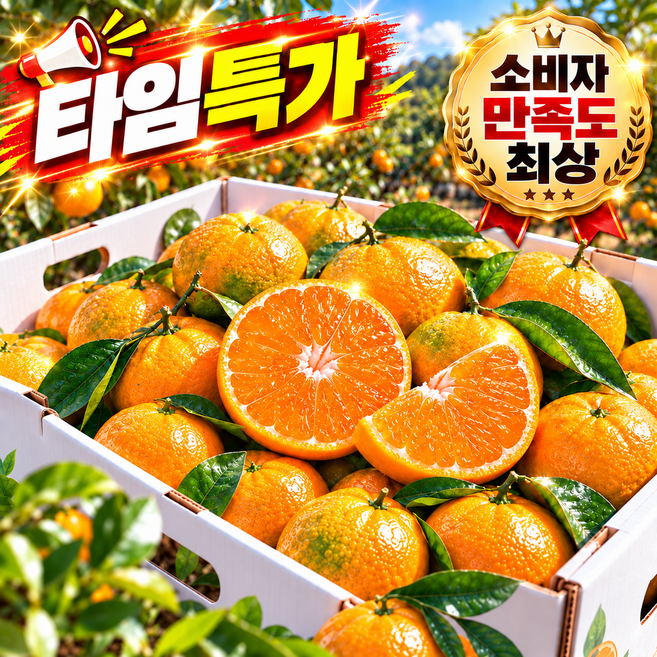 [한정특가] 100박스 고당도선별 제주산 극조생 감귤, 1개, 10kg(당도선별/로얄과)