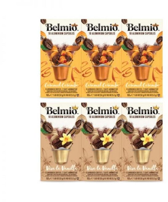 코스트코 벨미오 캡슐커피 플레이버 60개입, 바닐라+카라멜, 10, 5.2g