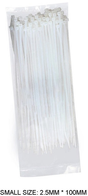 10 1Pcs 형광 케이블 주최자 플라스틱 홀더 내구성 휴대용 도구 배선 보관 실용적인 스트랩, White S 100PCS