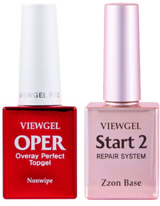 뷰젤 오빠탑젤 논와이프 탑 젤네일, 2개, 10ml, 오빠탑젤+쫀베이스젤