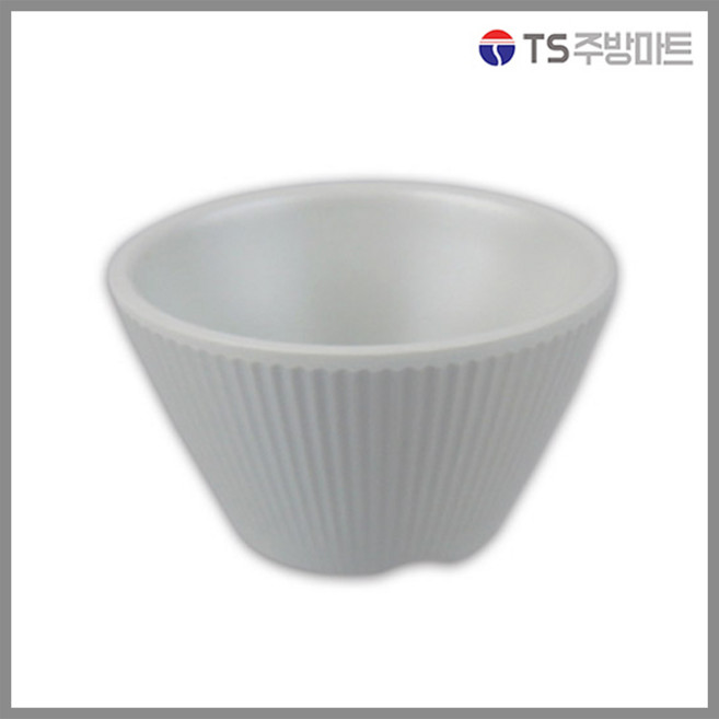 [돌산멜라민] 세빗살 손잡이 종지 (무광) - 소스기 잼볼 초장기, 1개, 그레이