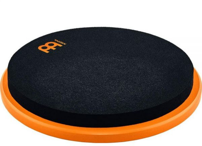 마인얼 심벌즈 12인치 마시멜로 드럼 연습 패드 초저소음 스틱 중간 반발력 심벌 스탠드에 장착 가능 MMP12BK 블랙, Pad only, 12", Orange, 1개