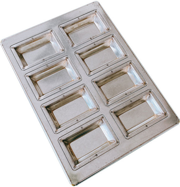 휘낭시에 틀 마들렌 큐브 과자 깊은 치요다 휘낭새 제과, 실버얕은 타입8피스 M사이즈, 8개