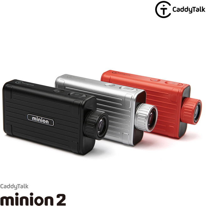 캐디톡 26년 신상품 미니온2 레이저 거리측정기, 썬셋 레드