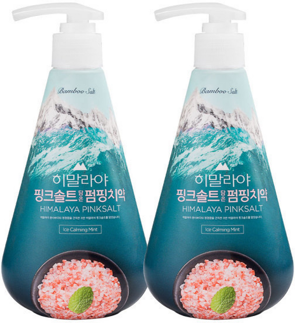히말라야 핑크솔트 펌핑치약 아이스 카밍민트