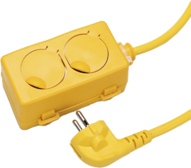 성림 산업용 연장선 캠핑 작업 코드선 고용량 2구 1.5SQ 10호, 1.5SQx10호(8M), 1개