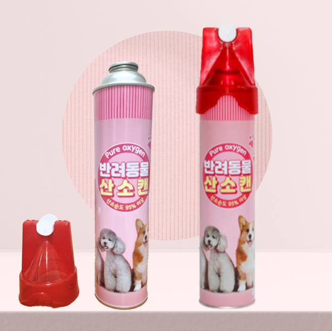 반려동물 산소캔 강아지 고양이 산소 공급 휴대용 캔, 816ml, 1개