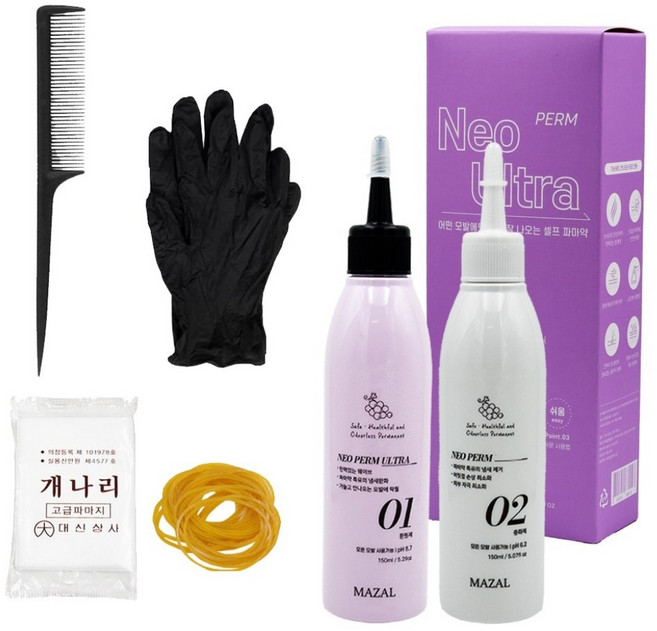[세트] 마잘 키즈펌 비건 셀프 파마약 네오펌 울트라 순한 저자극 펌제 직모 멀티펌, 1개, 150ml