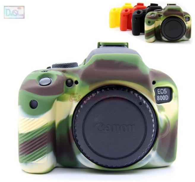 5D3 6D 70D 부드러운 실리콘 고무 커버 보호 케이스 스킨 Canon EOS Mark III DSLR 카메라, 16 5D3 Black