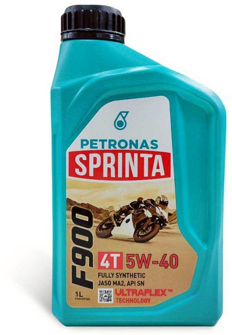 PETRONAS SPRINTA 全合成機油 卓越引擎保護 延長摩托車壽命, 1個, F900 5W40