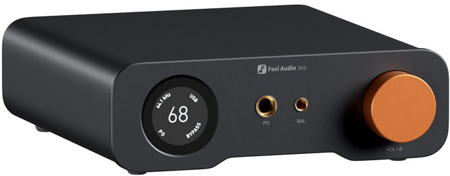 FosiAudio ZH3 고출력 하이파이 파워급 DAC 밸런스 디코더 이어앰프 프리앰프 올인원, 블랙, 기본 색상