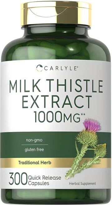 칼라일 밀크 시슬 추출물 1000mg 캡슐, 1개, 300정 - 쿠팡