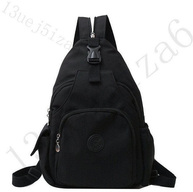 多層次三用牛津布休閒包 單肩斜背包 百搭雙肩包 女包 運動風, 黑色