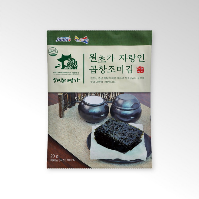 해초명가 원초가 자랑인 곱창조미김 20g, 1개