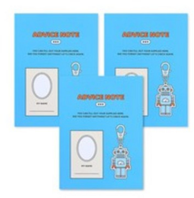 인디고어린이 고학년 3-6 좁은칸 32매 기능성 알림장 노트, 블루, 3개