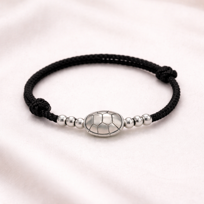 [다꼬르도]순은 999% 건강과 장수를 기원하는 '만수무강 거북이' 순은 매듭 팔찌 남여공용[어버이날선물추천]