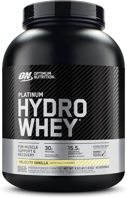 옵티멈뉴트리션 플래티넘 하이드로 웨이 프로틴 아이솔레이트 바닐라맛 단백질 파우더, 1.6kg, 1개