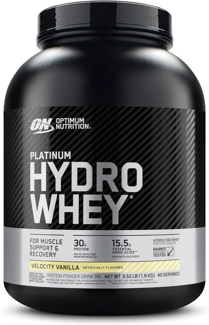 옵티멈뉴트리션 플래티넘 하이드로 웨이 프로틴 아이솔레이트 바닐라맛 단백질 파우더, 1.6kg, 1개 - 쿠팡