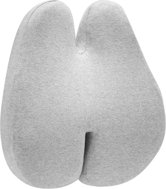 슬립웍스 백스 등받이 쿠션 메모리폼 운전 자동차 백 등 허리 의자등받이 허리받침대, 슬립웍스 등받이쿠션 백스 그레이