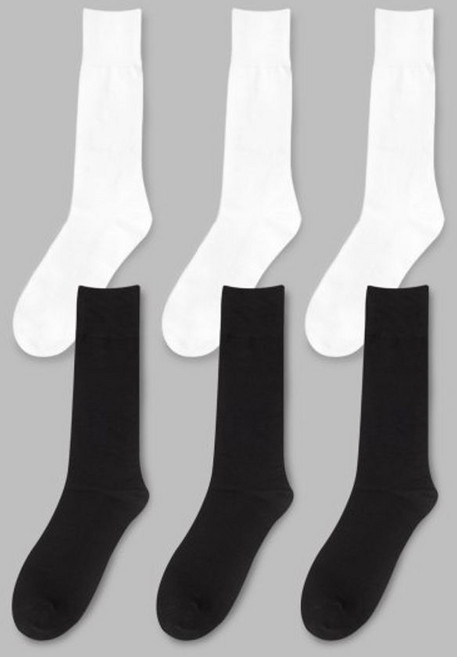 일오공칠 6PACK 1507 베이직 트라우져 하이 삭스 스노우 화이트/블랙