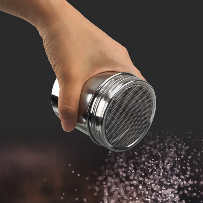 망사 파우더 통 카페 슈가 파우더 소금 후추 고춧가루 코코아 가루 소금통, 망사 파우더 통 소, 1개