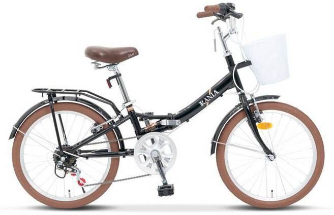 삼천리자전거 미니벨로 접이식 자전거 20 RANIA, 블랙, 140cm, 1개