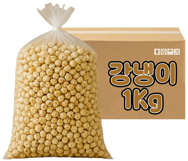 강냉이 뻥튀기 업소용 대용량 맛강냉이 과자, 1kg, 1개