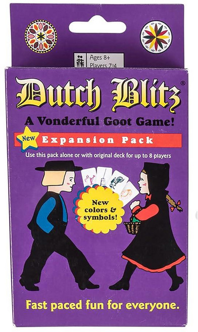 Dutch Blitz: 오리지널 및 퍼플 확장 콤보 빠른 진행 카드 게임 모두를 위한 재미 훌륭한 가족 게임 최대 8명의 플레이어와 함께 플레이할 수 있는 팩 결합 만, 퍼플 확장판, 1개