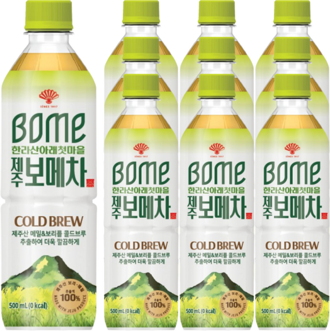 동화약품 제주 보메차 et / 프리미엄 곡물차 음료 / 보리차 + 메밀차, 500ml, 1개