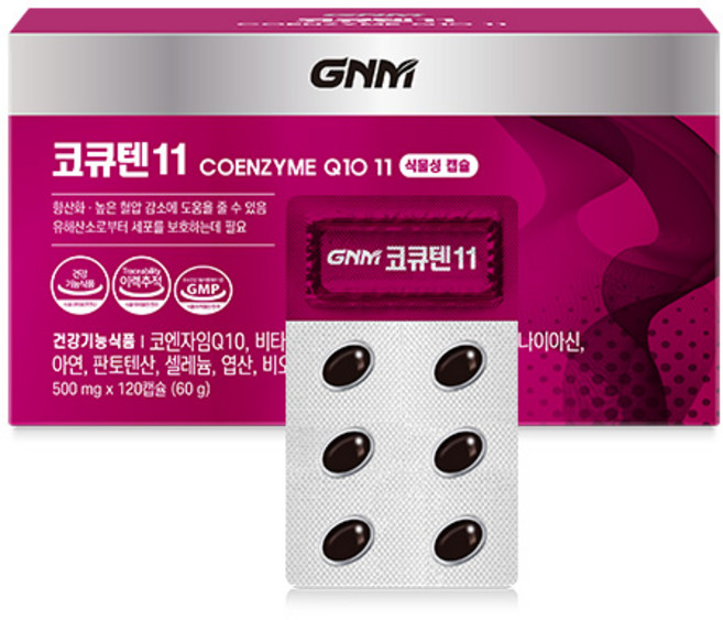 GNM자연의품격 코큐텐11 코엔자임Q10 11, 120정, 1박스