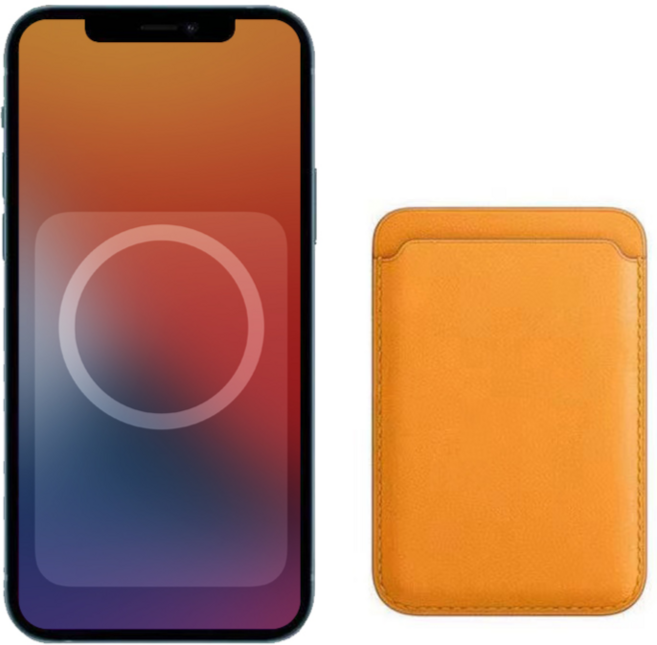 아이시 맥세이프 가죽 카드지갑, 캘리포니아 포피, 1개