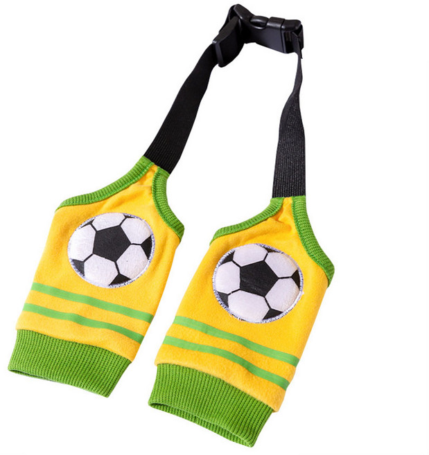 福媽寵物 寵物護膝 關節保護套 保護前腿 大型犬適用, 足球黃, 1個