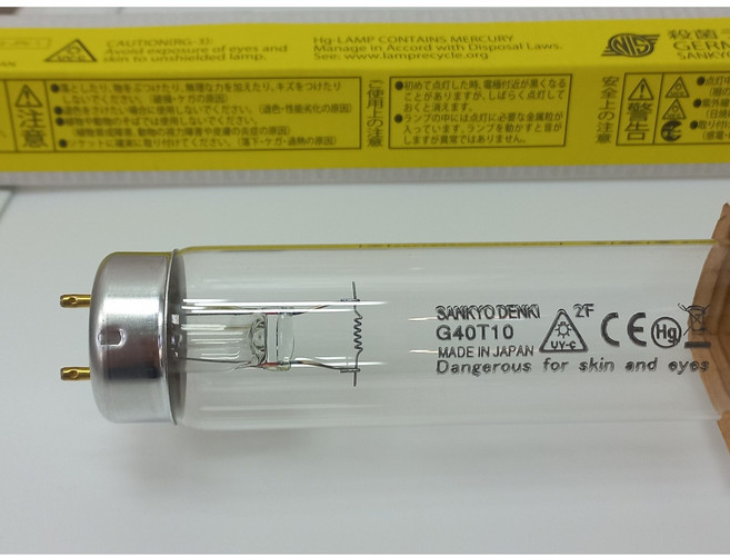 살균램프 UV램프 자외선램프 살균등 30w 40w, 02.G40T10(40W), 1개