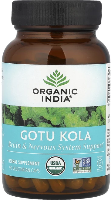 몸관리하세요 겨울입니다 Organic India 고투콜라 베지 캡슐 90정(캡슐 1정당 350mg) 특별관리진행, OrganicIndia고투콜라베지캡슐90정캡슐1정당35, 1개 - 쿠팡