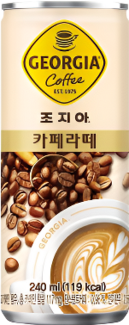 조지아 카페라떼 240ml, 15개