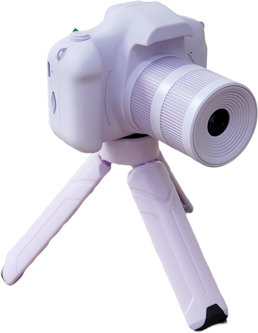 4800만화소 하이라라 셀카 피노키오 어린이 키즈 유아 어린이 레트로 카메라 삼각대, 피노키오퍼플++메모리카드포함