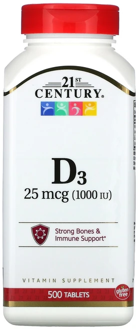 21세기센트리 비타민 D3 25mcg 1000IU 타블렛, 500정, 1개 - 쿠팡
