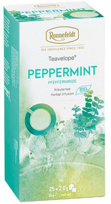 독일 로네필드 Ronnefeldt 티벨롭 페퍼민트 바이오 허브차 티백, 4개, 25개입