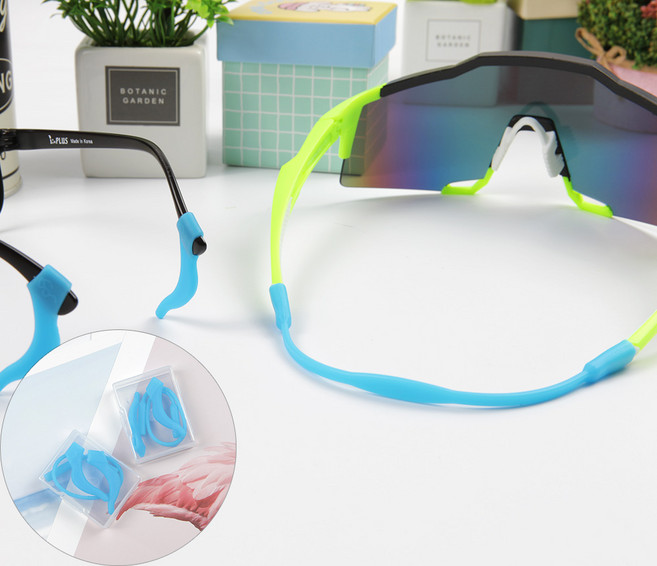 안경 흘러내림 방지 실리콘 세트 블루