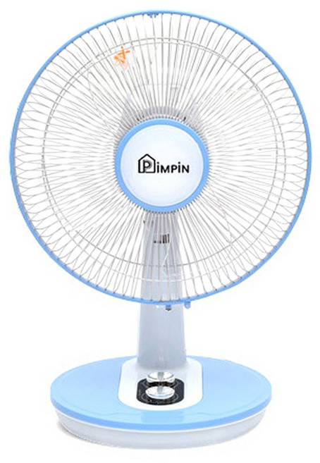 탁상용 선풍기 30cm 12인치 좌우회전 타이머 자취방 원룸 사무실 소형 선풍기, 블루