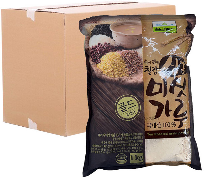 [로지프로] 국내산 십곡 미숫가루 1kg 10개입 (1박스) 아침대용선식, 10개