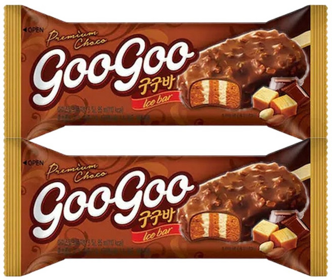 롯데웰푸드 캬라멜 아이스크림 구구바, 20개, 85ml