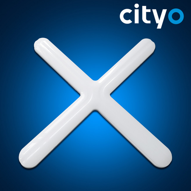 씨티오 LED 십자등 60W 플리커프리 삼성칩 실내형광등, 1개, 주광색