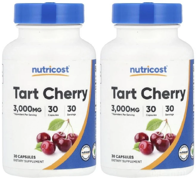 뉴트리코스트 타트체리 타르트체리 안토시안 수면영양제 3000mg 30캡슐 2개, 30정 - 쿠팡