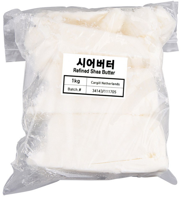Refined Shea Butter 정제 시어버터 1kg, 1개, .