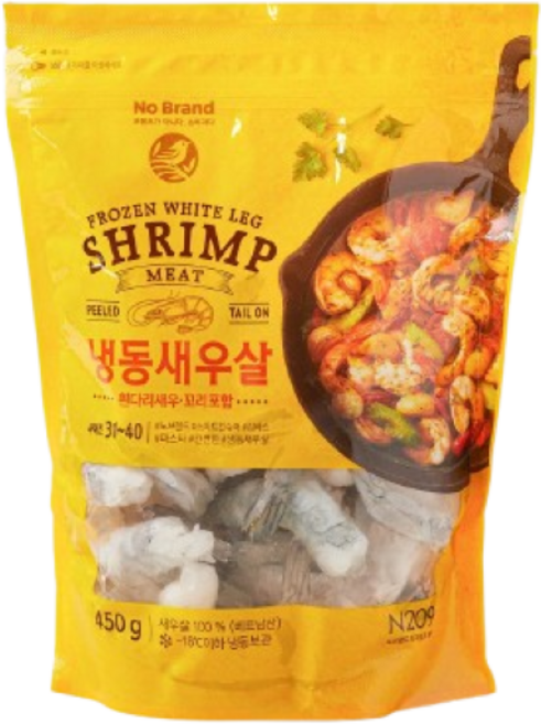 노브랜드 버터플라이 새우살 450g 아이스박스+아이스팩무료, 1개